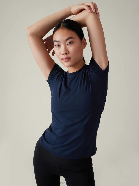 Athleta femmes tee-shirt sans couture élan JRTZ339 vêtements marine
