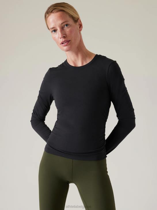Athleta femmes ceinturez facilement le haut JRTZ207 vêtements noir