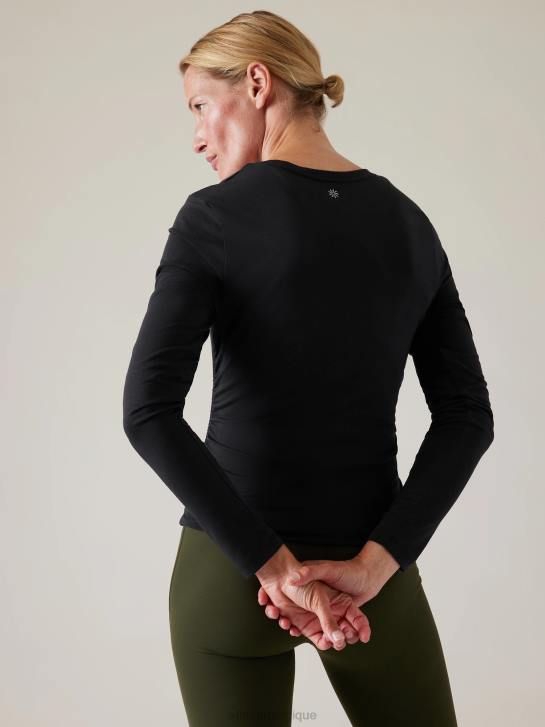 Athleta femmes ceinturez facilement le haut JRTZ207 vêtements noir