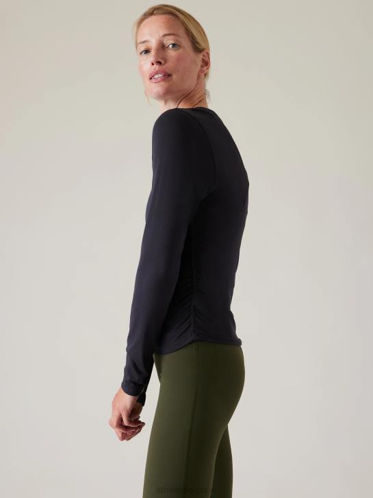 Athleta femmes ceinturez facilement le haut JRTZ207 vêtements noir