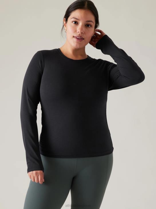 Athleta femmes ceinturez facilement le haut JRTZ207 vêtements noir