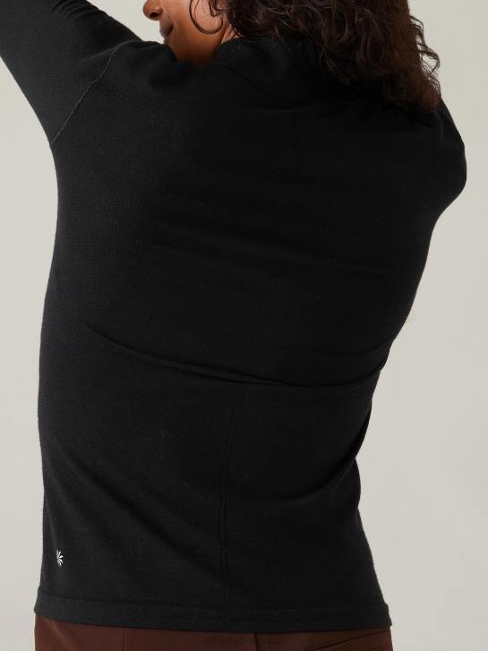 Athleta femmes col roulé sans couture JRTZ529 vêtements noir