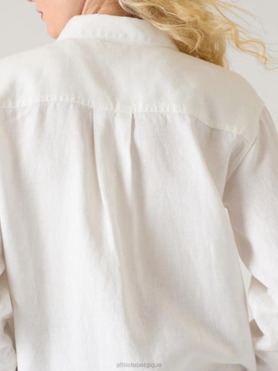 Athleta femmes haut en lin retraite JRTZ509 vêtements lis calla