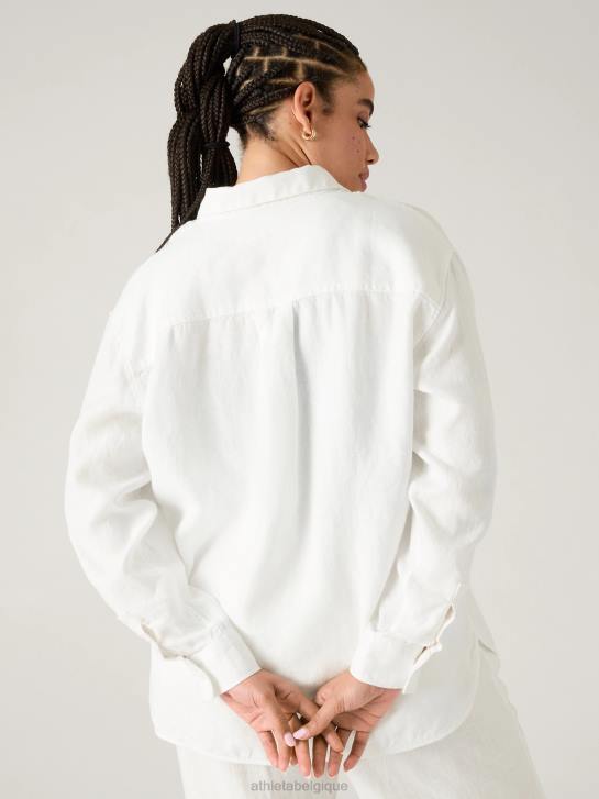 Athleta femmes haut en lin retraite JRTZ509 vêtements lis calla