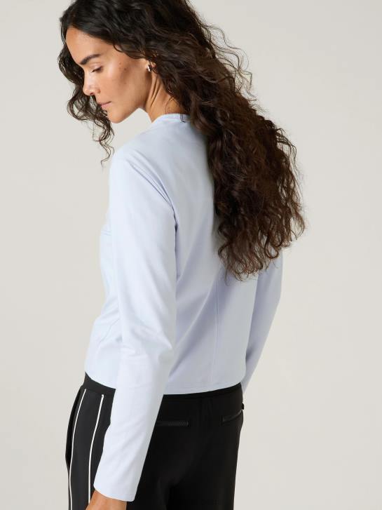 Athleta femmes haut essentiel JRTZ232 vêtements chute de neige bleu