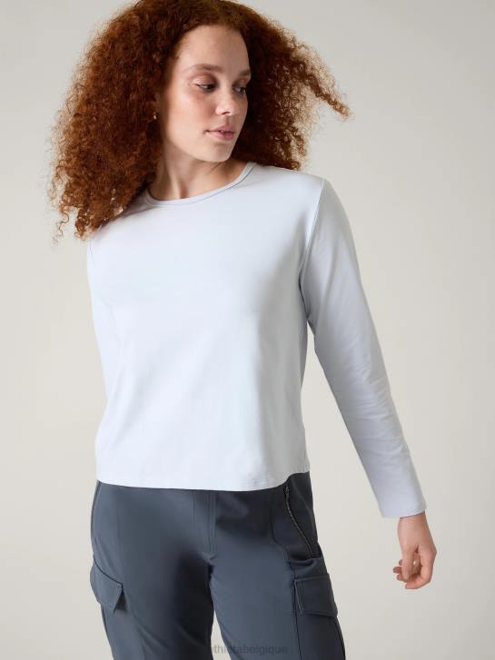 Athleta femmes haut essentiel JRTZ232 vêtements chute de neige bleu