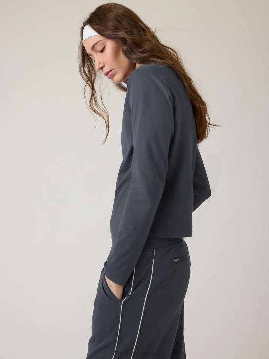 Athleta femmes haut essentiel JRTZ264 vêtements bleu granit
