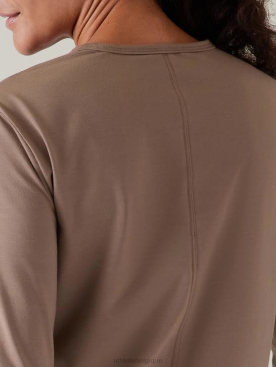 Athleta femmes haut essentiel JRTZ309 vêtements pyrite