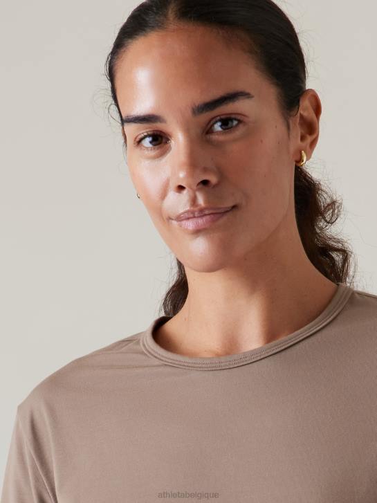 Athleta femmes haut essentiel JRTZ309 vêtements pyrite