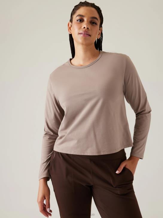 Athleta femmes haut essentiel JRTZ309 vêtements pyrite