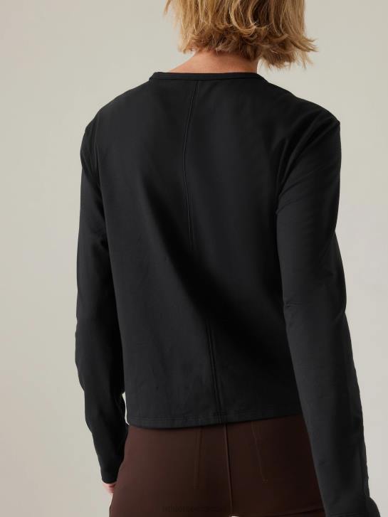 Athleta femmes haut essentiel JRTZ353 vêtements noir