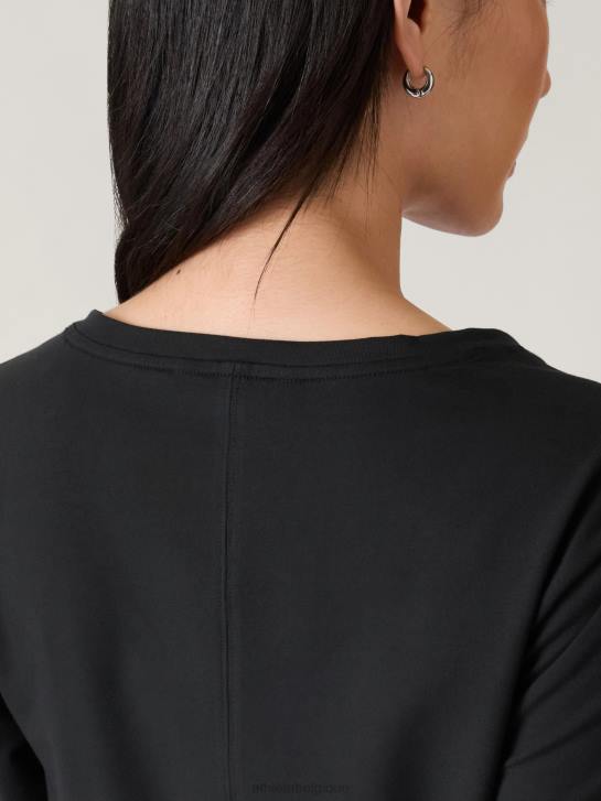 Athleta femmes haut essentiel à col en V JRTZ542 vêtements noir