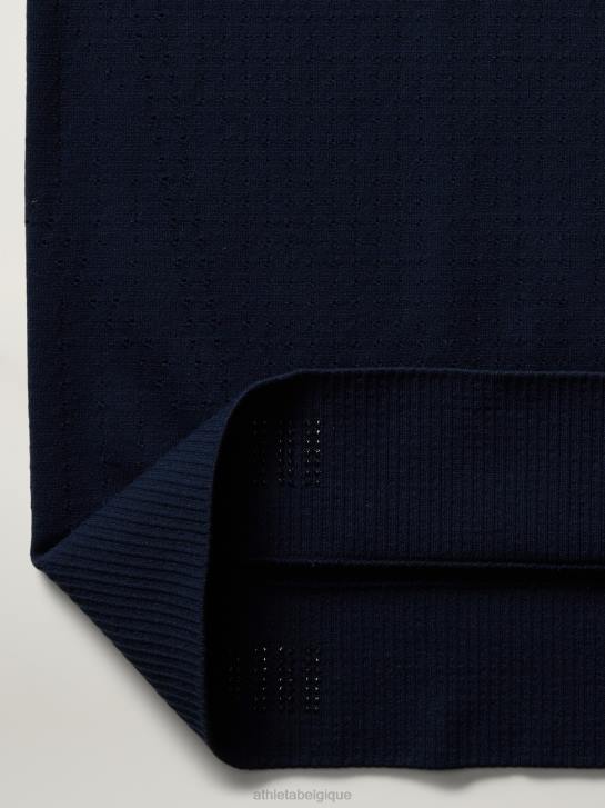 Athleta femmes haut sans couture en mouvement JRTZ244 vêtements marine