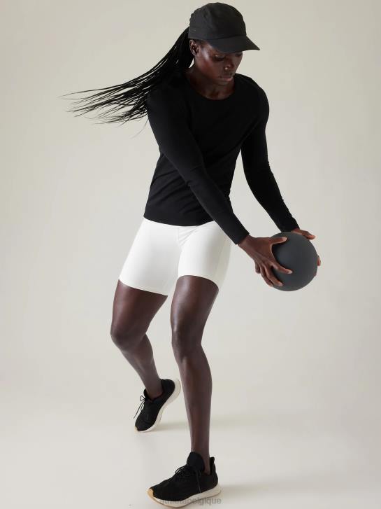 Athleta femmes haut sans couture en mouvement JRTZ262 vêtements noir