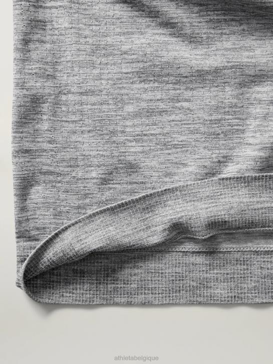 Athleta femmes haut sans couture en mouvement JRTZ507 vêtements gris moyen chiné