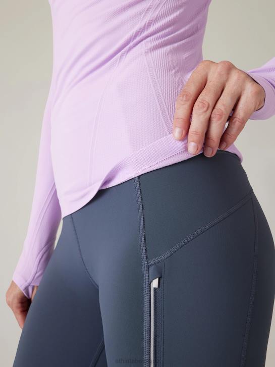 Athleta femmes haut sans coutures momentum JRTZ278 vêtements bégonia
