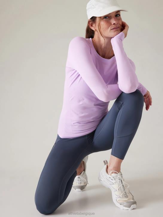 Athleta femmes haut sans coutures momentum JRTZ278 vêtements bégonia