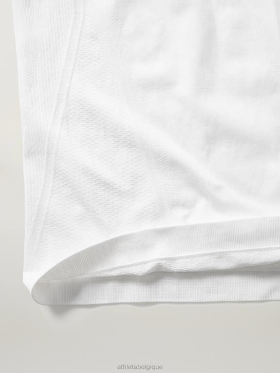 Athleta femmes haut sans coutures momentum JRTZ500 vêtements blanc brillant