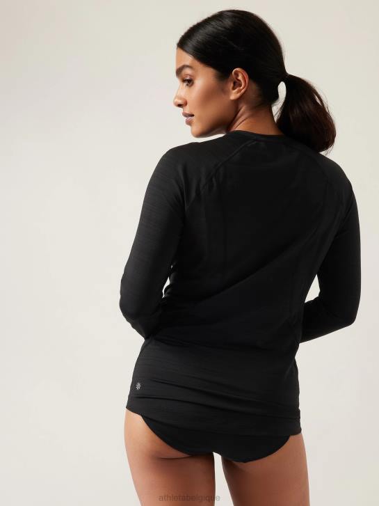 Athleta femmes pacifica illume - haut ajusté upf JRTZ296 vêtements noir