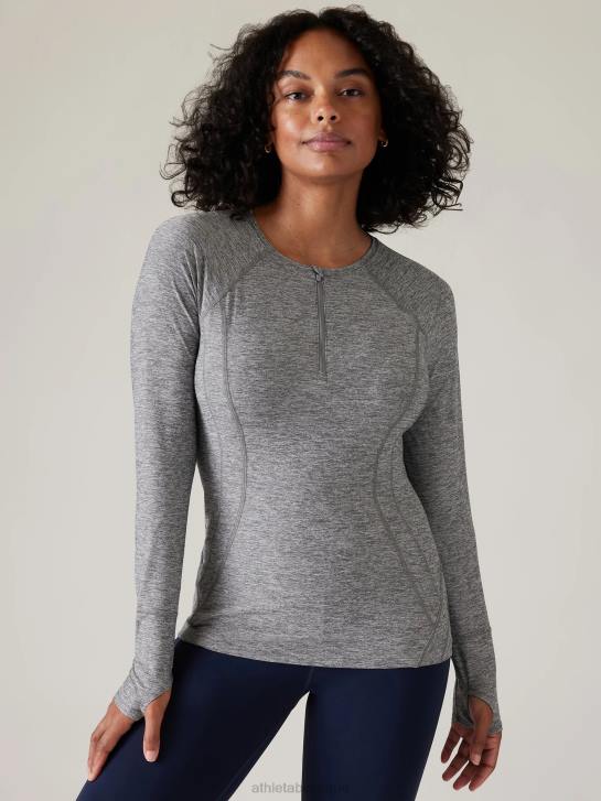 Athleta femmes pacifica illume - haut ajusté upf JRTZ372 vêtements gris chiné
