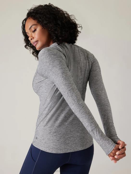 Athleta femmes pacifica illume - haut ajusté upf JRTZ372 vêtements gris chiné