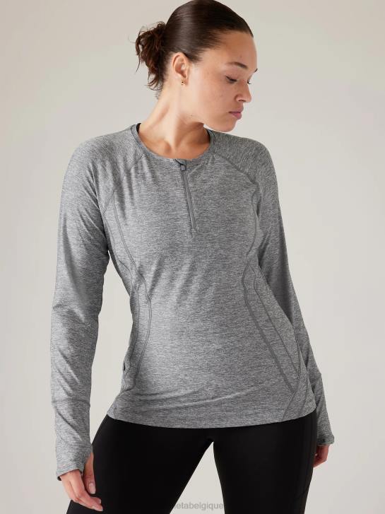 Athleta femmes pacifica illume - haut ajusté upf JRTZ372 vêtements gris chiné