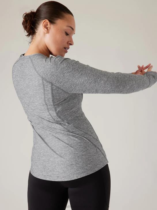 Athleta femmes pacifica illume - haut ajusté upf JRTZ372 vêtements gris chiné