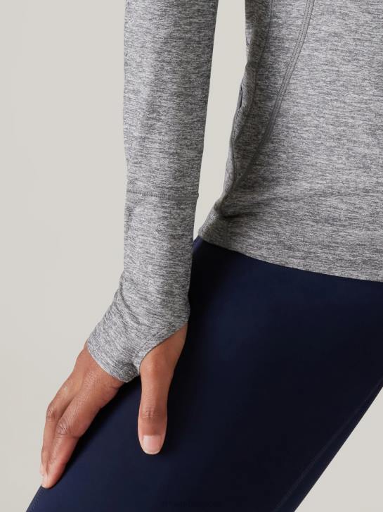 Athleta femmes pacifica illume - haut ajusté upf JRTZ372 vêtements gris chiné
