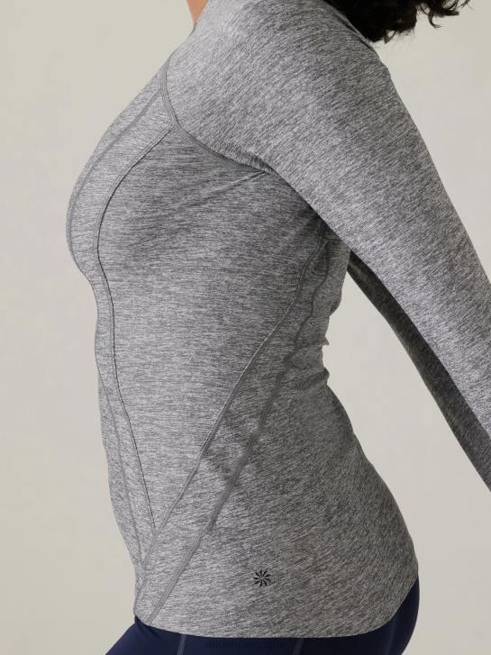 Athleta femmes pacifica illume - haut ajusté upf JRTZ372 vêtements gris chiné