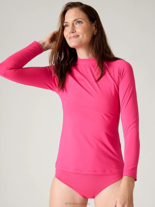 Athleta femmes rashguard north point JRTZ909 vêtements rose tulipe