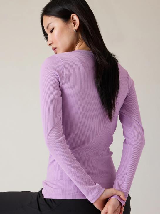 Athleta femmes renouveler le haut sans couture à col en V JRTZ512 vêtements bégonia