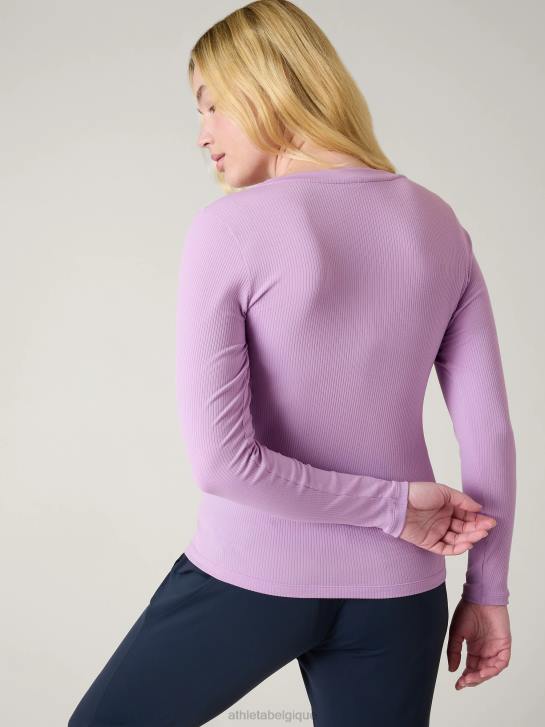 Athleta femmes renouveler le haut sans couture à col en V JRTZ512 vêtements bégonia