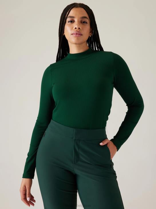 Athleta femmes renouveler le haut sans couture à col montant JRTZ352 vêtements collation aux algues