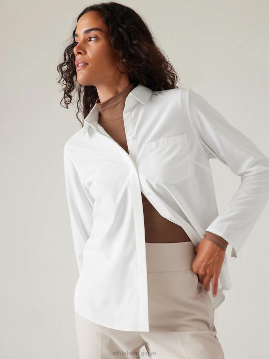Athleta femmes sommet éternel JRTZ290 vêtements blanc brillant