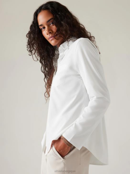 Athleta femmes sommet éternel JRTZ290 vêtements blanc brillant