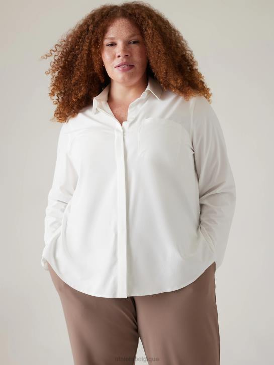 Athleta femmes sommet éternel JRTZ290 vêtements blanc brillant