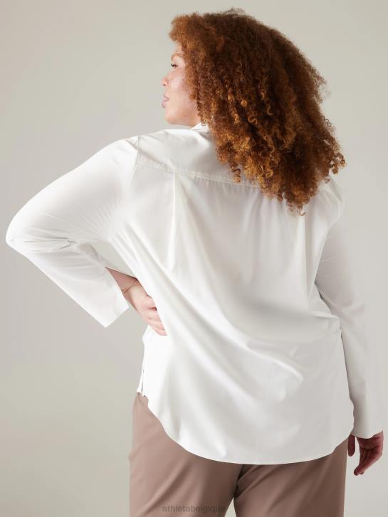 Athleta femmes sommet éternel JRTZ290 vêtements blanc brillant