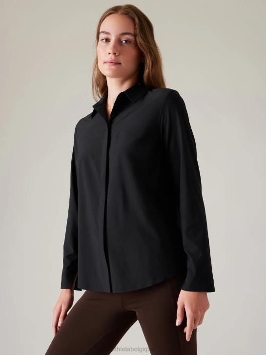 Athleta femmes sommet éternel JRTZ333 vêtements noir