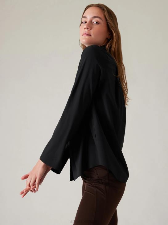 Athleta femmes sommet éternel JRTZ333 vêtements noir