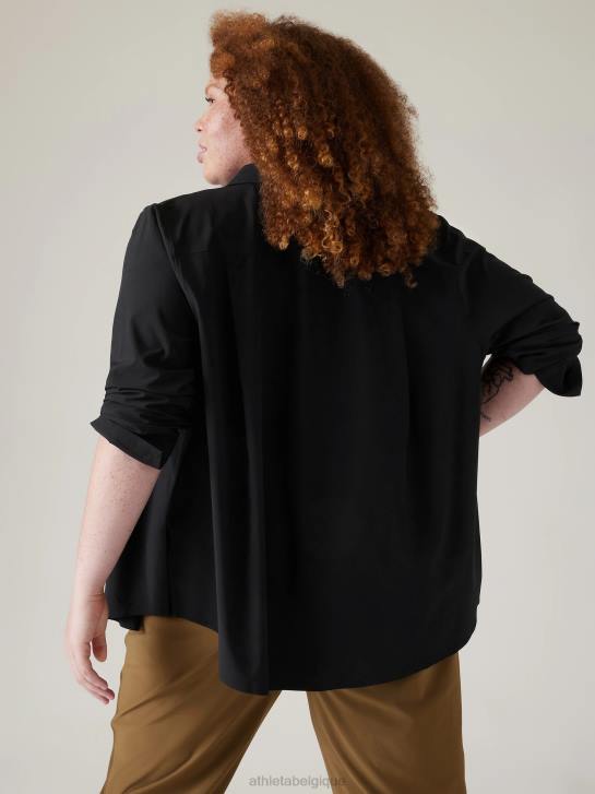 Athleta femmes sommet éternel JRTZ333 vêtements noir