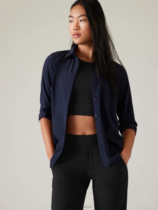 Athleta femmes sommet éternel JRTZ448 vêtements marine