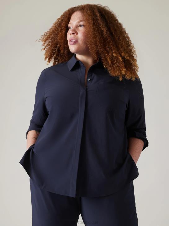 Athleta femmes sommet éternel JRTZ448 vêtements marine