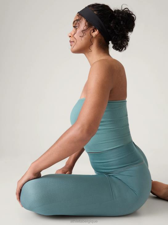 Athleta femmes débardeur asymétrique sans couture Aurora JRTZ308 vêtements vert oxydé