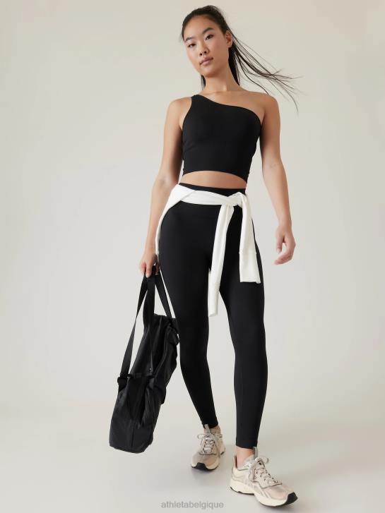 Athleta femmes débardeur asymétrique sans couture Aurora JRTZ322 vêtements noir