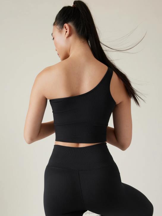 Athleta femmes débardeur asymétrique sans couture Aurora JRTZ322 vêtements noir