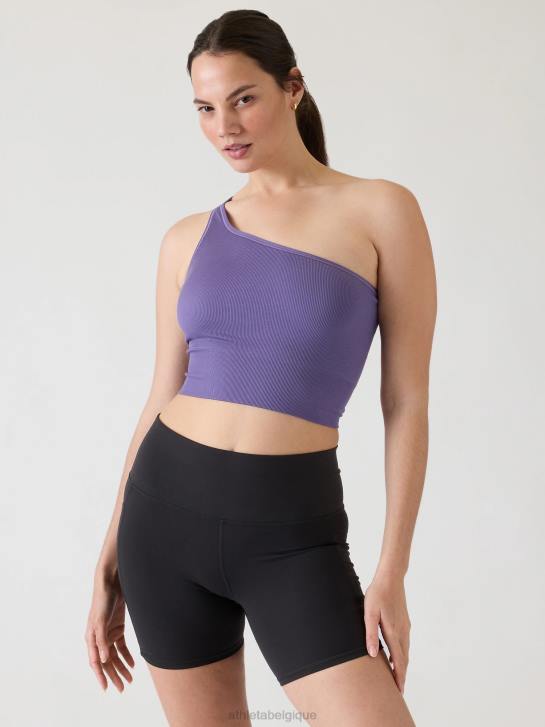 Athleta femmes débardeur asymétrique sans couture Aurora JRTZ387 vêtements améthyste foncée