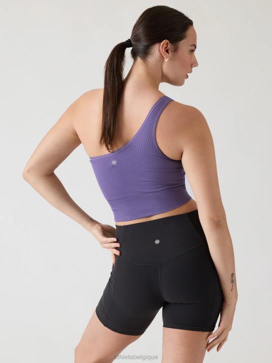 Athleta femmes débardeur asymétrique sans couture Aurora JRTZ387 vêtements améthyste foncée