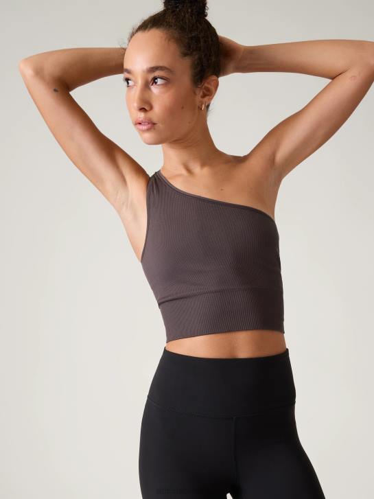 Athleta femmes débardeur asymétrique sans couture Aurora JRTZ520 vêtements schiste argileux