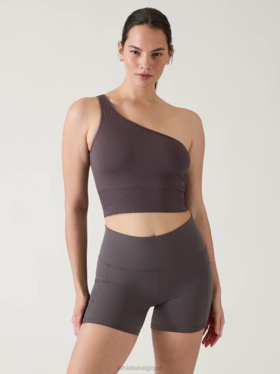 Athleta femmes débardeur asymétrique sans couture Aurora JRTZ520 vêtements schiste argileux