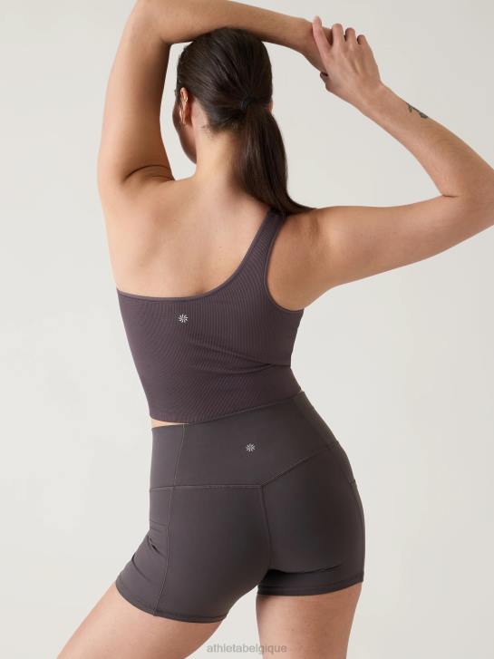 Athleta femmes débardeur asymétrique sans couture Aurora JRTZ520 vêtements schiste argileux